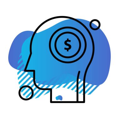 Dolar simgesi vektör illüstrasyonu