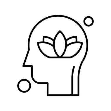 İnsan kafasının vektör illüstrasyonu 