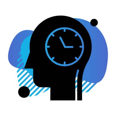 Renkli Vektör Saat Simgesi 