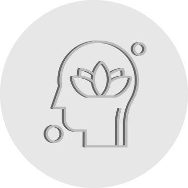 İnsan kafasının vektör illüstrasyonu 