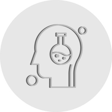  Test tübü simgesi, vektör illüstrasyonu