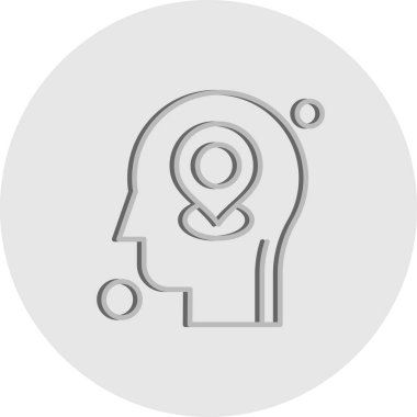 konum web simgesi, vektör illüstrasyonu