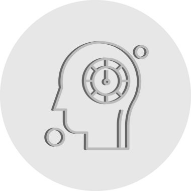 İnsan kafasının vektör illüstrasyonu 