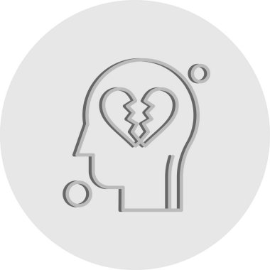 İnsan kafasının vektör illüstrasyonu 