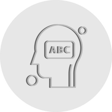 İnsan kafasının vektör illüstrasyonu 