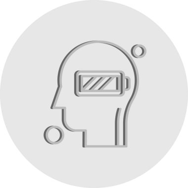 İnsan kafasının vektör illüstrasyonu 