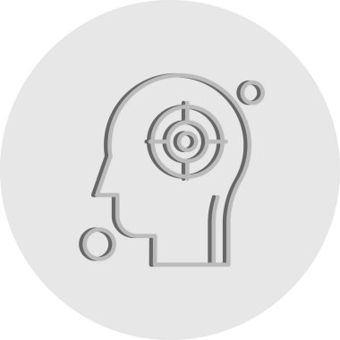 İnsan kafasının vektör illüstrasyonu 