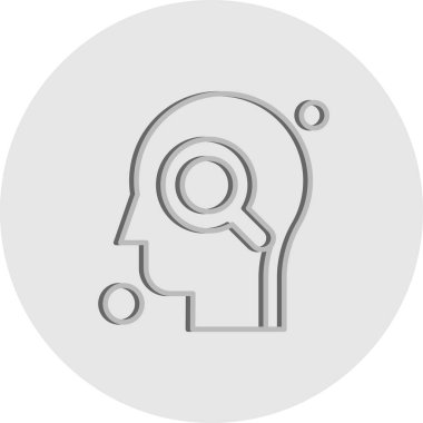 İnsan kafasının vektör illüstrasyonu 