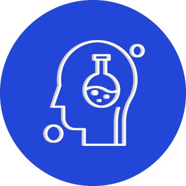  Test tübü simgesi, vektör illüstrasyonu