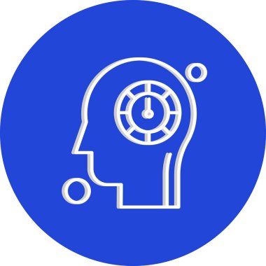 İnsan kafasının vektör illüstrasyonu 