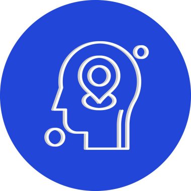 konum web simgesi, vektör illüstrasyonu