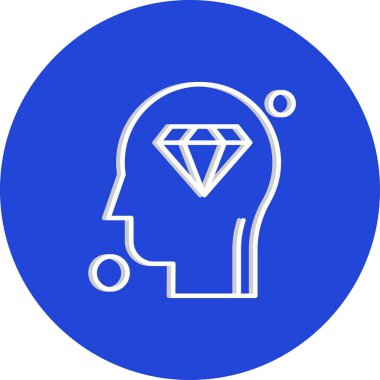 Elmas simgesi vektör illüstrasyonu