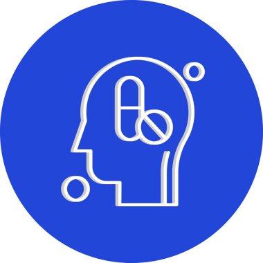 İnsan kafasının vektör illüstrasyonu 