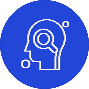 İnsan kafasının vektör illüstrasyonu 