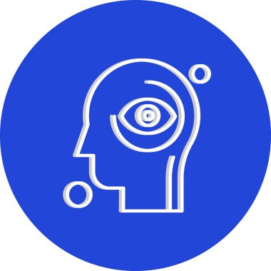 İnsan kafasının vektör illüstrasyonu 