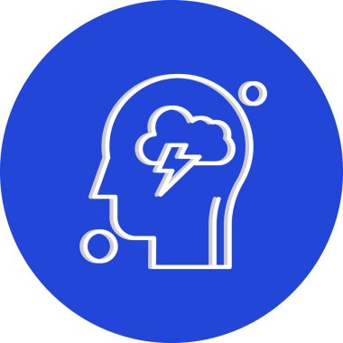 Contour bulut vektör illüstrasyonu