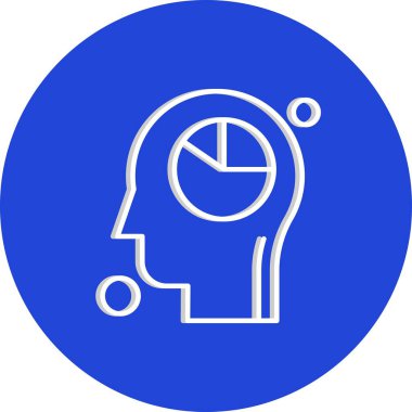 İnsan kafasının vektör illüstrasyonu 