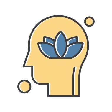 İnsan kafasının vektör illüstrasyonu 