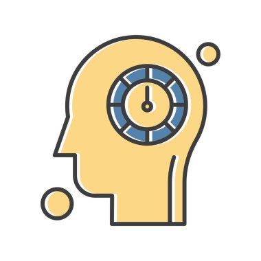 İnsan kafasının vektör illüstrasyonu 