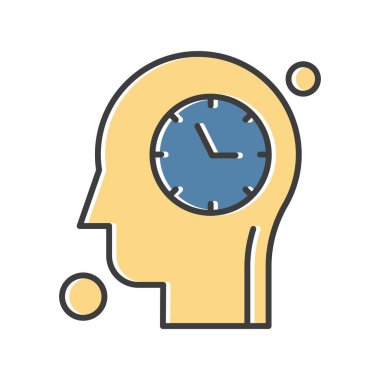 Renkli Vektör Saat Simgesi 