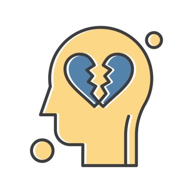 İnsan kafasının vektör illüstrasyonu 