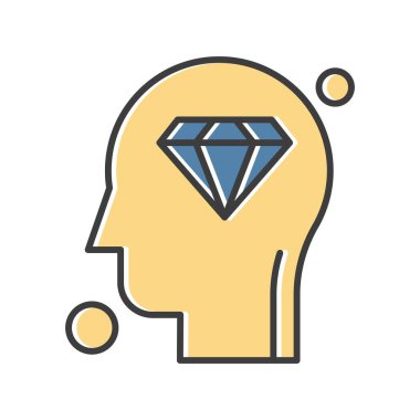 Elmas simgesi vektör illüstrasyonu