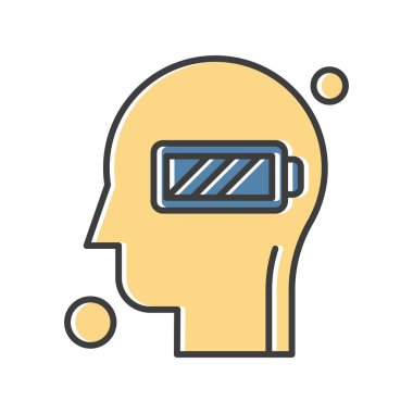 İnsan kafasının vektör illüstrasyonu 