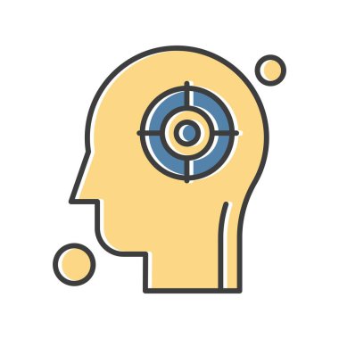 İnsan kafasının vektör illüstrasyonu 