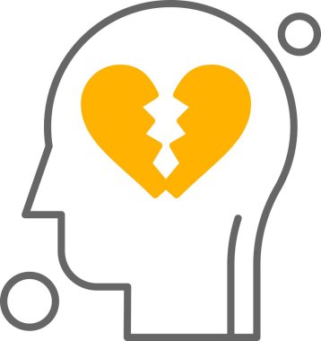 İnsan kafasının vektör illüstrasyonu 