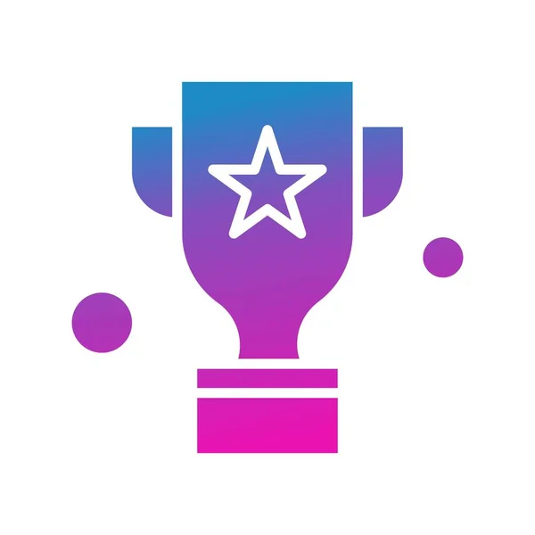 Vector Trophy Ico Vector Illustration — Stock Vector