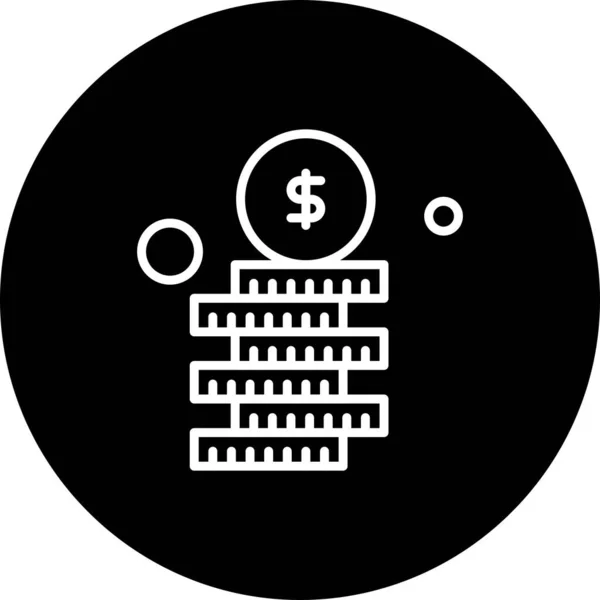 Vektormünze Ico Vektorillustration — Stockvektor