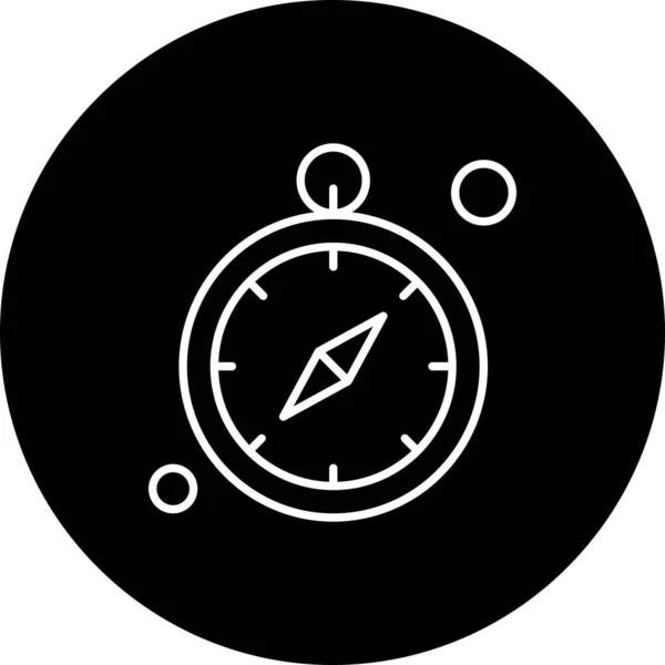 Vector Stopwatch Ico Vector Illustration — Stock Vector