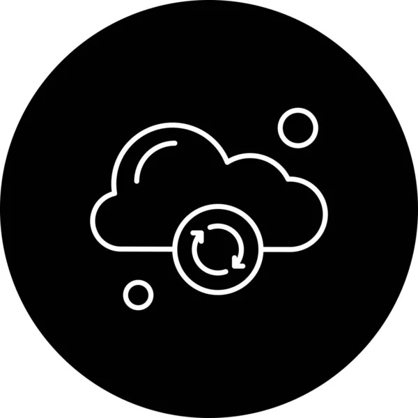 Icône Cloud Vectoriel Illustration Vectorielle — Image vectorielle