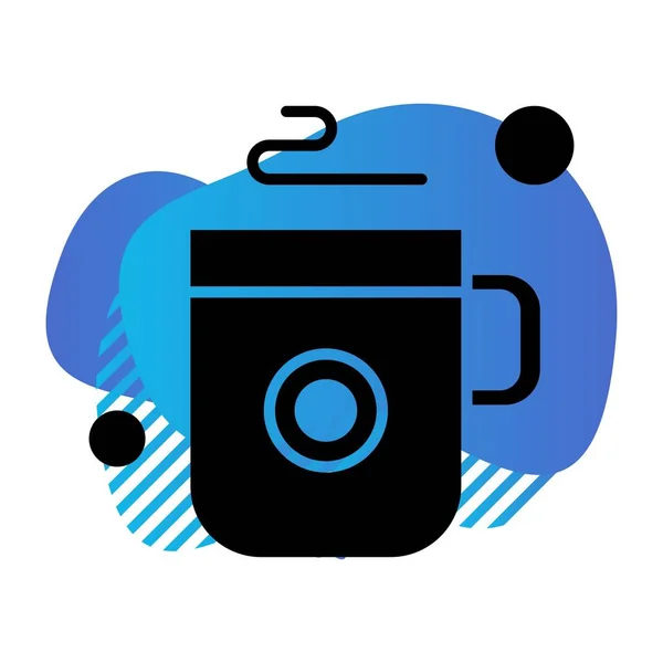 Vector Coffee Ico Διανυσματική Απεικόνιση — Διανυσματικό Αρχείο