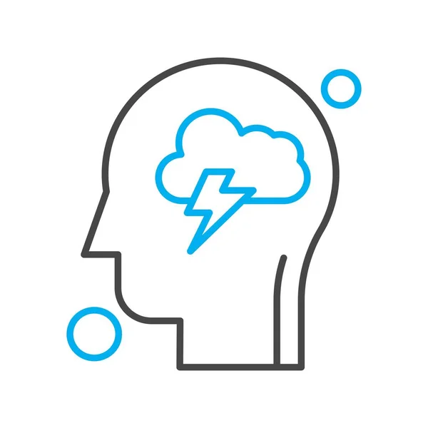 Contour Cloud Icon Vector Illustration — Stock Vector