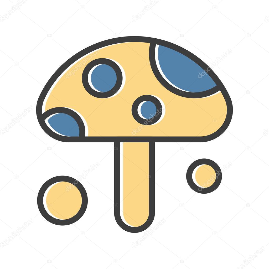  Vector mushroom Ico, vector illustration