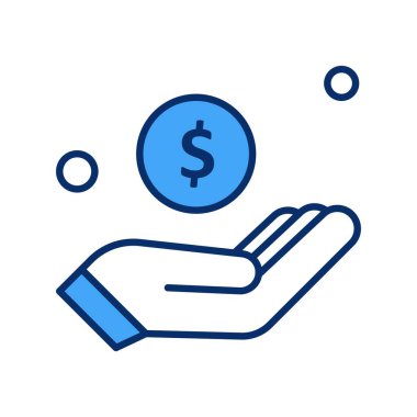 Dolar simgesi vektör illüstrasyonu