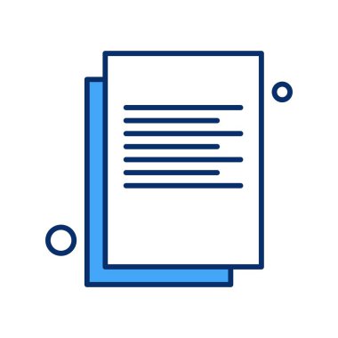 Belgenin vektör illüstrasyonu, basit simge tasarımı