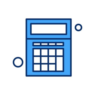  hesap makinesi Simgesi, Vektör İllüstrasyonu