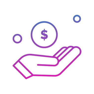 Dolar simgesi vektör illüstrasyonu