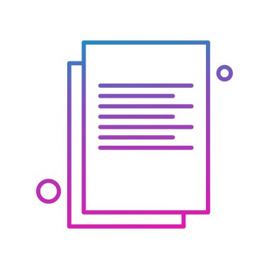 belge simgesi, vektör çizimi