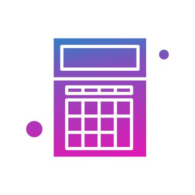  hesap makinesi Simgesi, Vektör İllüstrasyonu