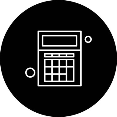  hesap makinesi Simgesi, Vektör İllüstrasyonu