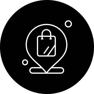 konum web simgesi, vektör illüstrasyonu