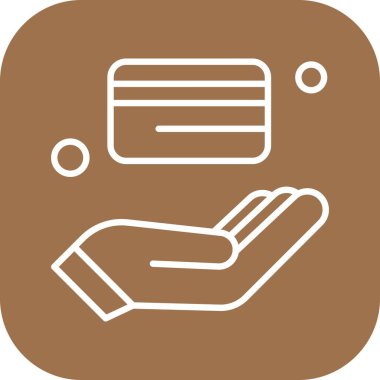 ATM Kart Simgesi, Vektör illüstrasyonu