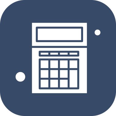  hesap makinesi Simgesi, Vektör İllüstrasyonu