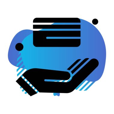 ATM Kart Simgesi, Vektör illüstrasyonu