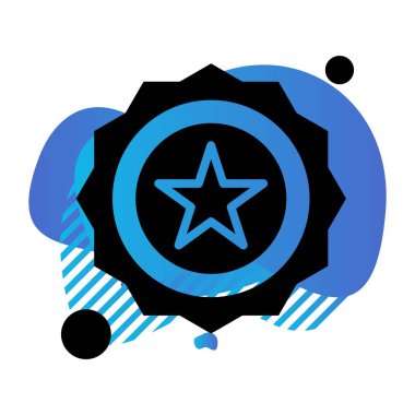 yıldız simgesi vektör illüstrasyonu