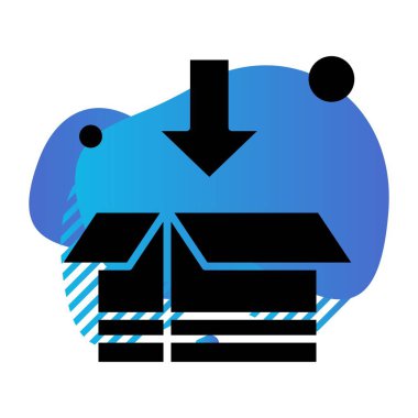 Modern ikon vektör illüstrasyonu, alışveriş kavramı 