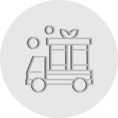 Modern ikon vektör illüstrasyonu, alışveriş kavramı 